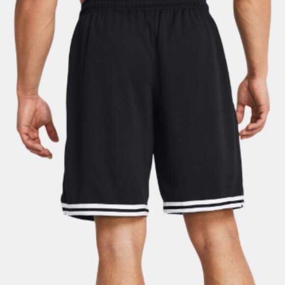 Under Armour Men's UA Perimeter 10" Shorts Black/White size Medium - Picture 2 of 9